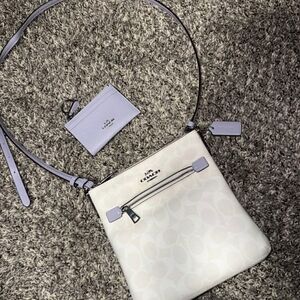 Coach Cream Crossbody Bag with Card Holder